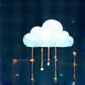 Icon representing cloud integration with scalable backend and analytics